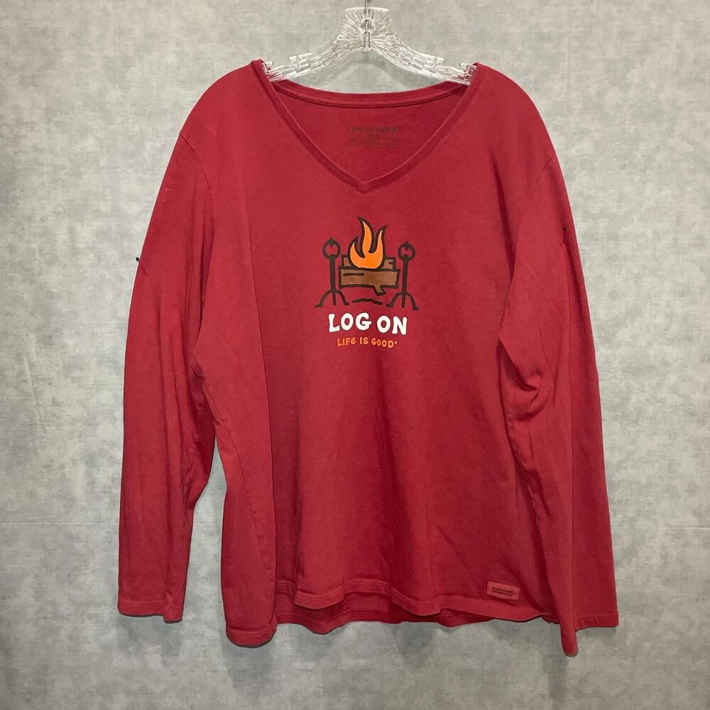 Life Is Good log on shirt